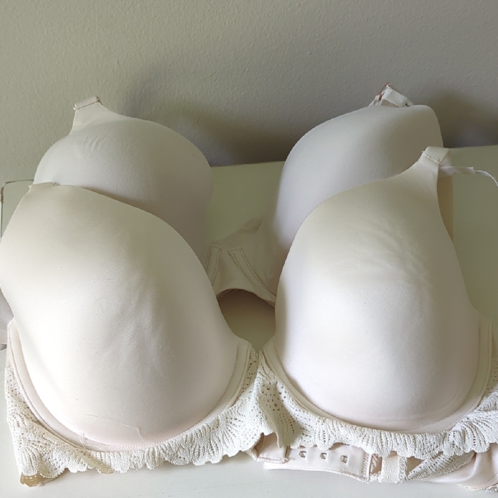 (2) Aerie Cream Bras | 38D